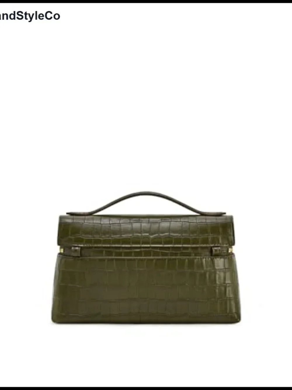 Croc-Embossed Vegan Leather Top Handle Satchel Crossbody Bag